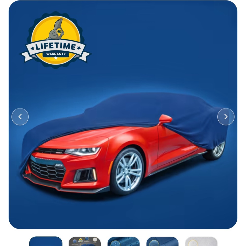 Blue Car Cover